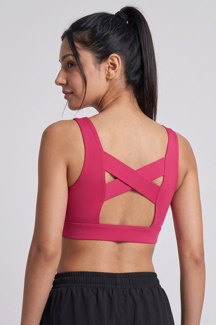Zelocity Medium Impact Quick Dry Sport Bra - Pink Yarrow — image 3